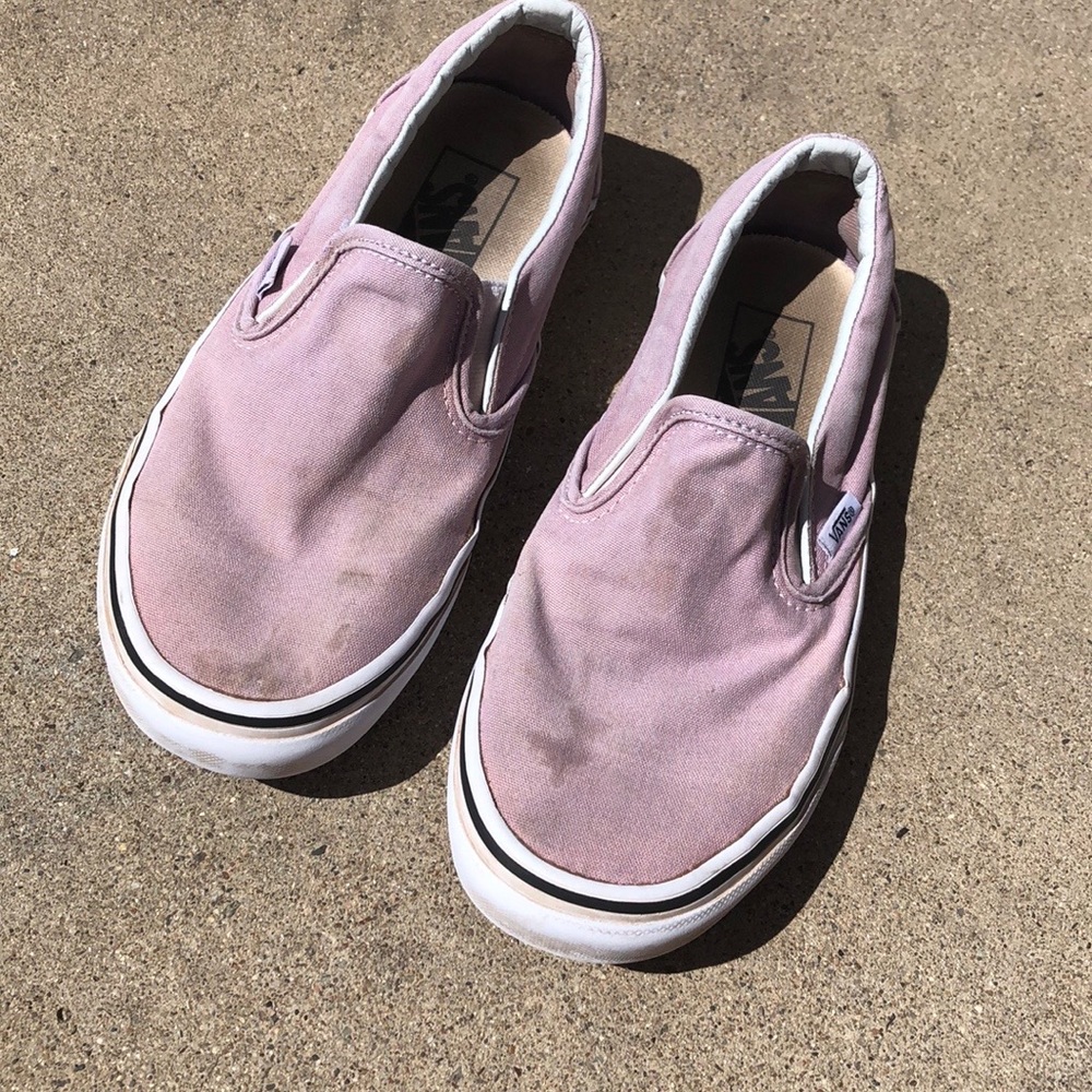 Lavender slip-on vans